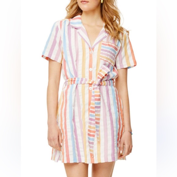 Roller Rabbit Eddie Striped Shirtdress Size S - Picture 1 of 4